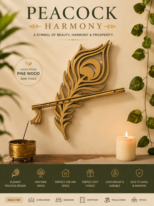 Peacock Harmony Wall Hanging