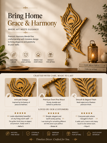 Peacock Harmony Wall Hanging